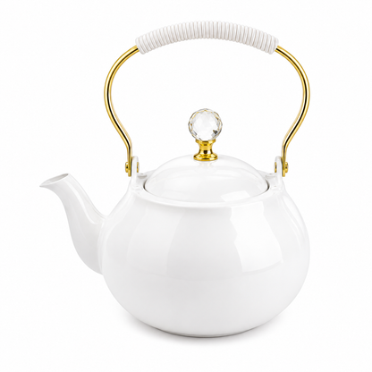 Modern Kitchen Teapot with Gold Handle