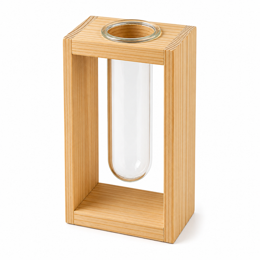 Elegant Glass Tube Planter Stand