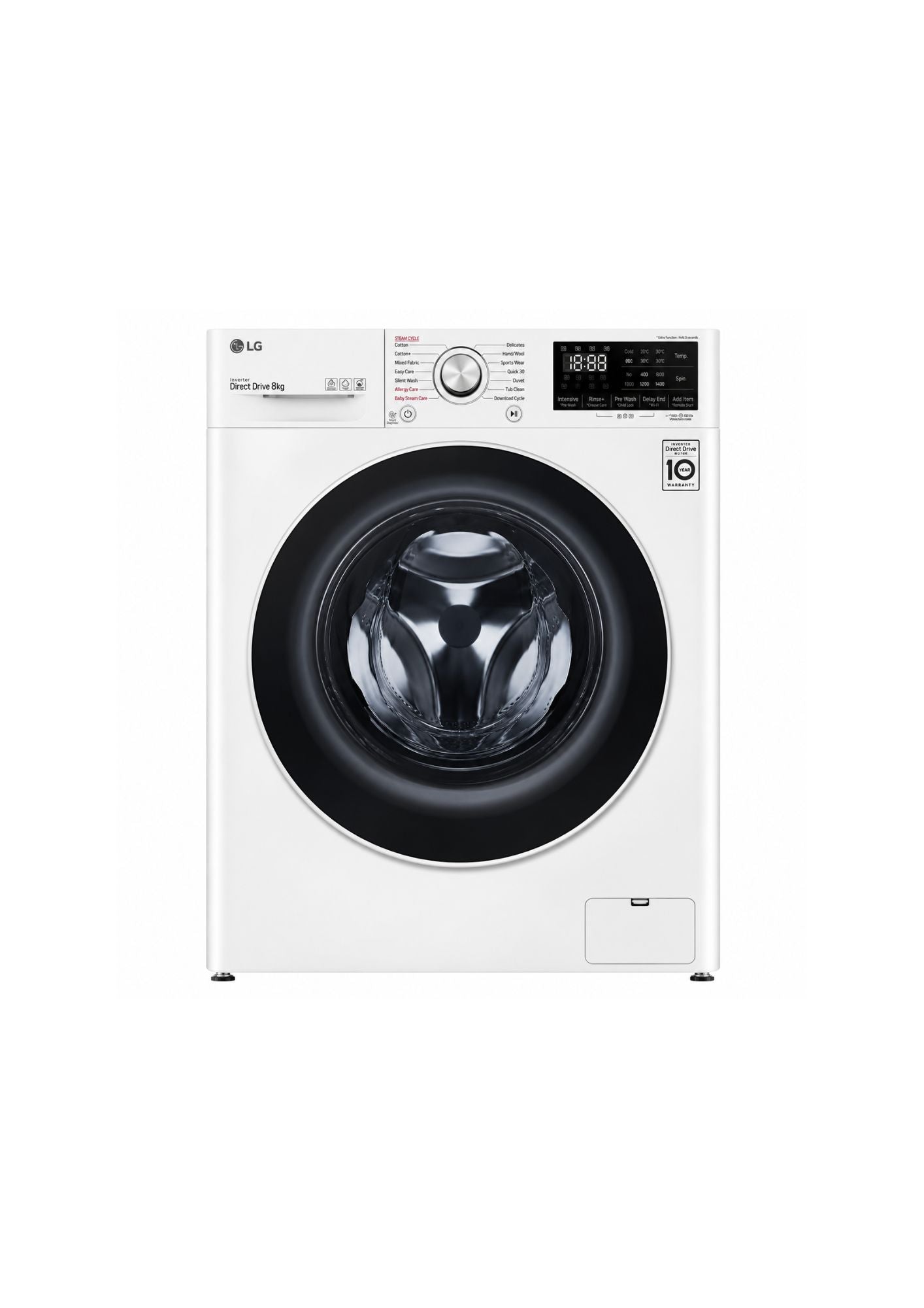 LG Washing Machine 8kg F2T2T White