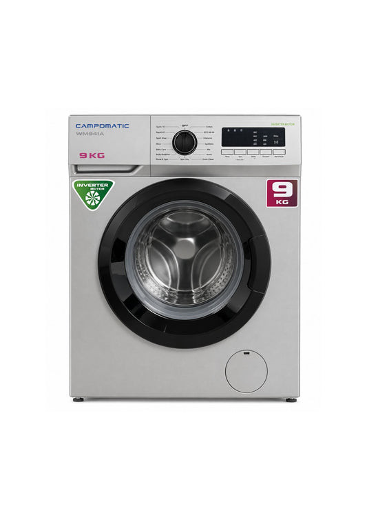 Campmatic Washing Machine 9kg WM94IA Silver&Black