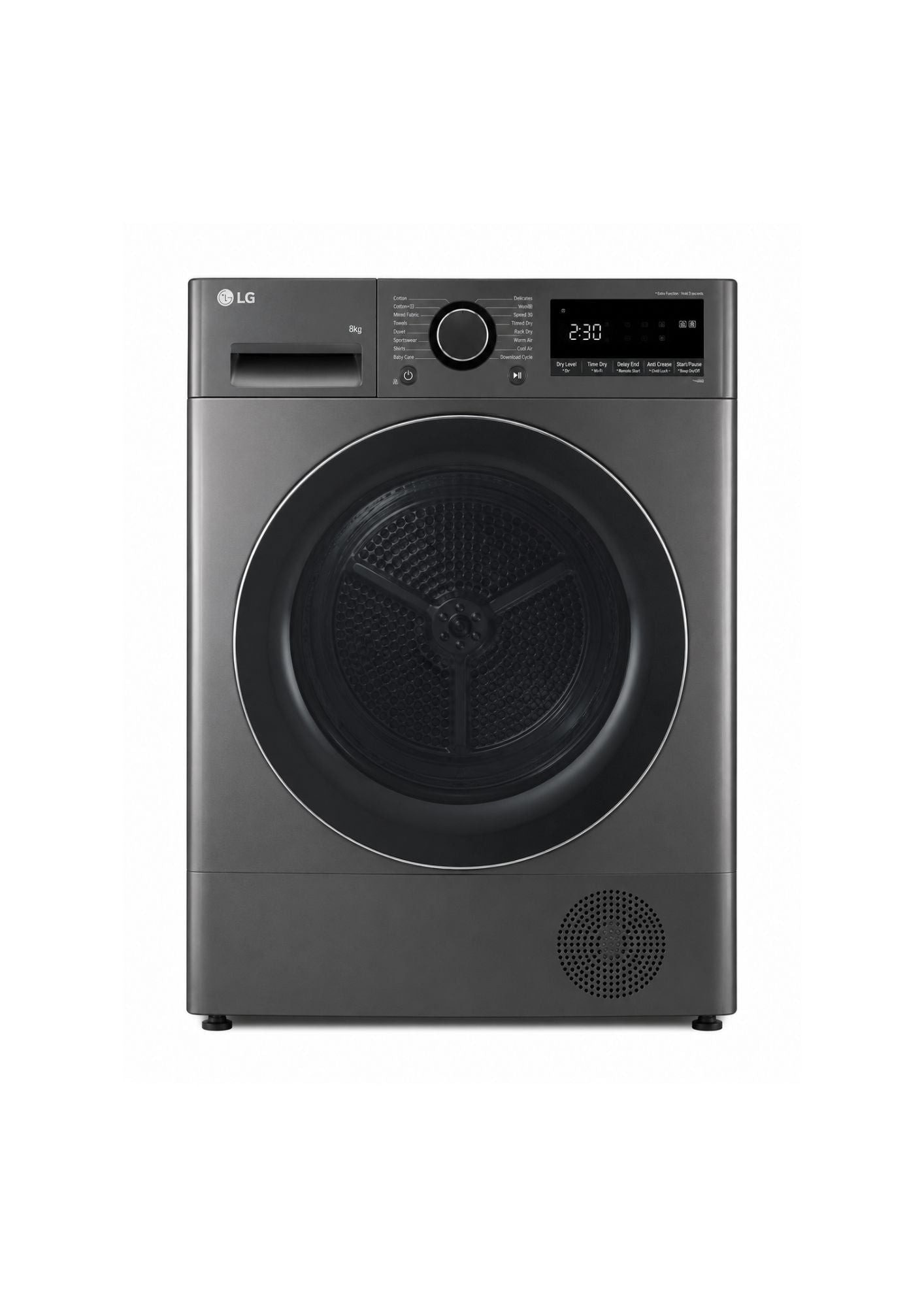 LG Dryer RH80SL 8kg Dual Inverter Heat Pump Silver