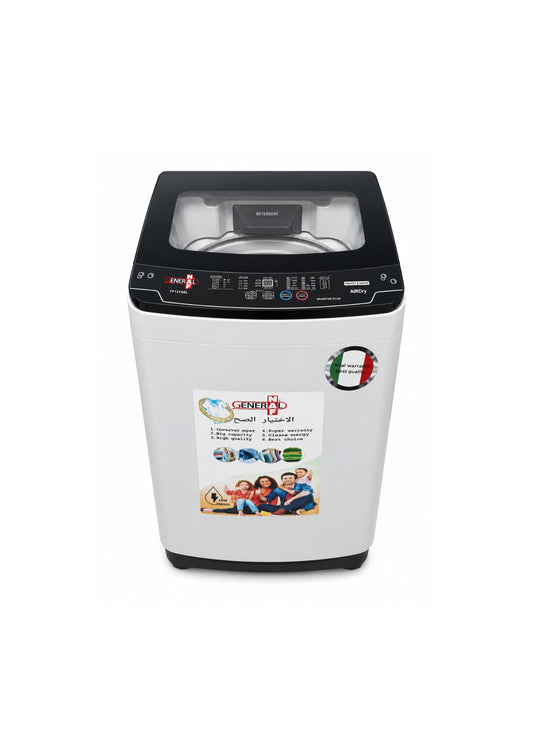 GENERAL NAF Washing Machine  Top Loading  10.5KG TP105 Light Silver