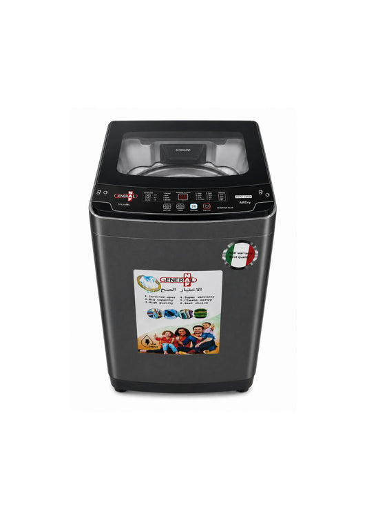 GENERAL NAF Washing Machine  Top Loading  10.5KG TP105 Dark Silver