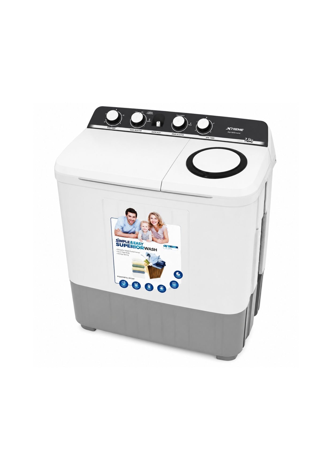 FRESH Washer + Dryer 2 JARS 12.5KG (FWM12500G)