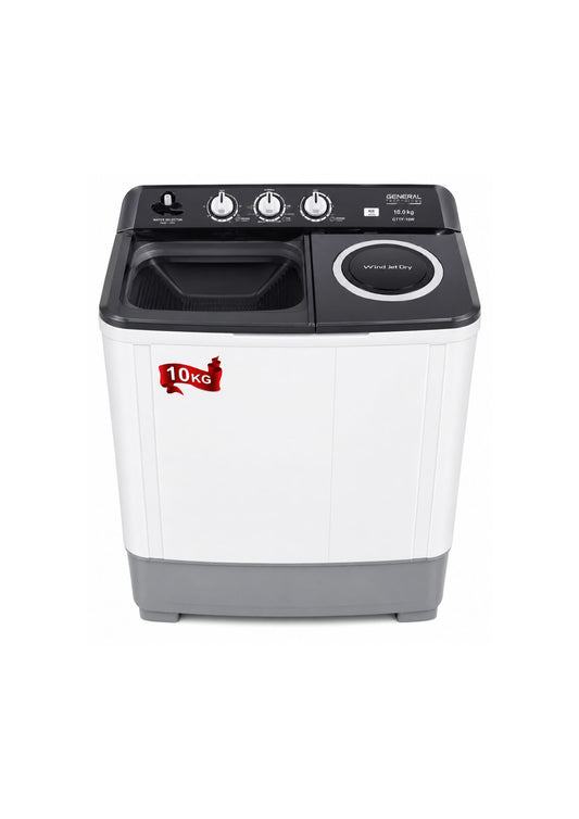 General Technology Double Washing Machine 10 kg GTTT 10W White
