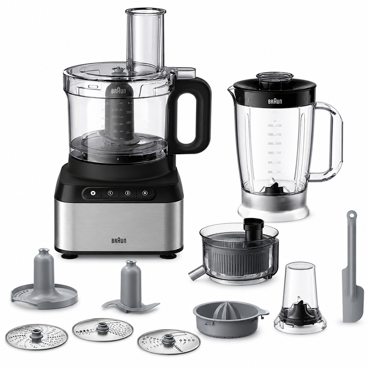 Braun Food Processor FP-3235, 12 In 1, Black