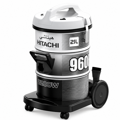 Hitachi Drum Vacuum Cleaner, 2200 Watt, CV-960F
