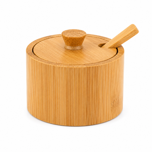 Natural Bamboo Condiment Box