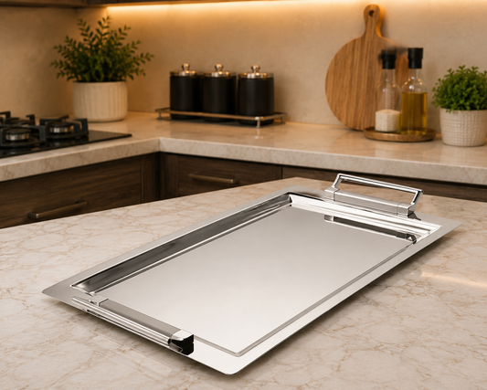 Dorsch Bench Silver 18/10 Stainless Tray | DH-03235