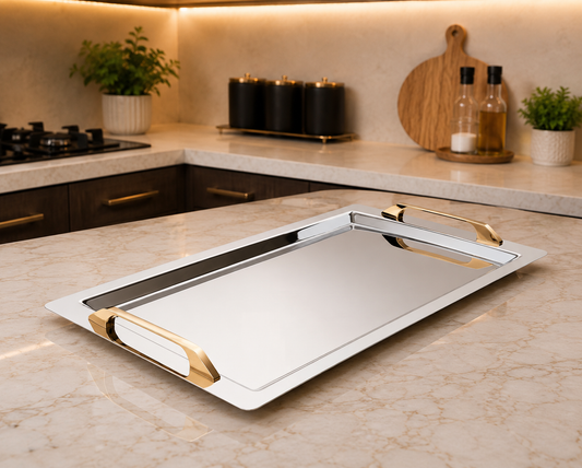 Dorsch Luxe Gold 18/10 Stainless Tray | DH-03234