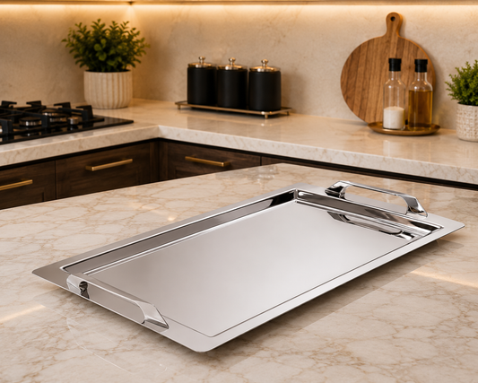 Dorsch Luxe Silver 18/10 Stainless Tray | DH-03233