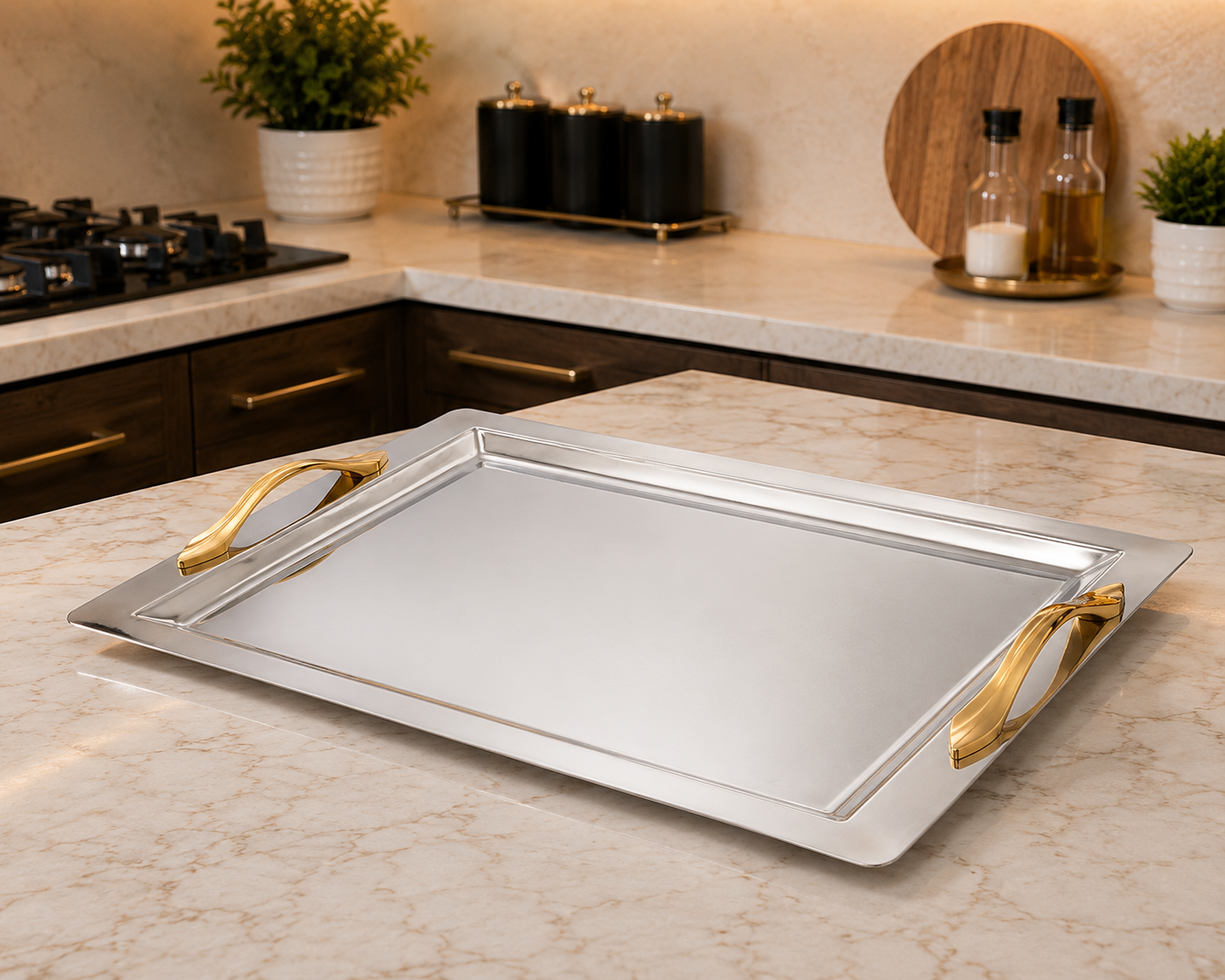 DORSCH Artisan Gold 18/10 Stainless Serving Tray