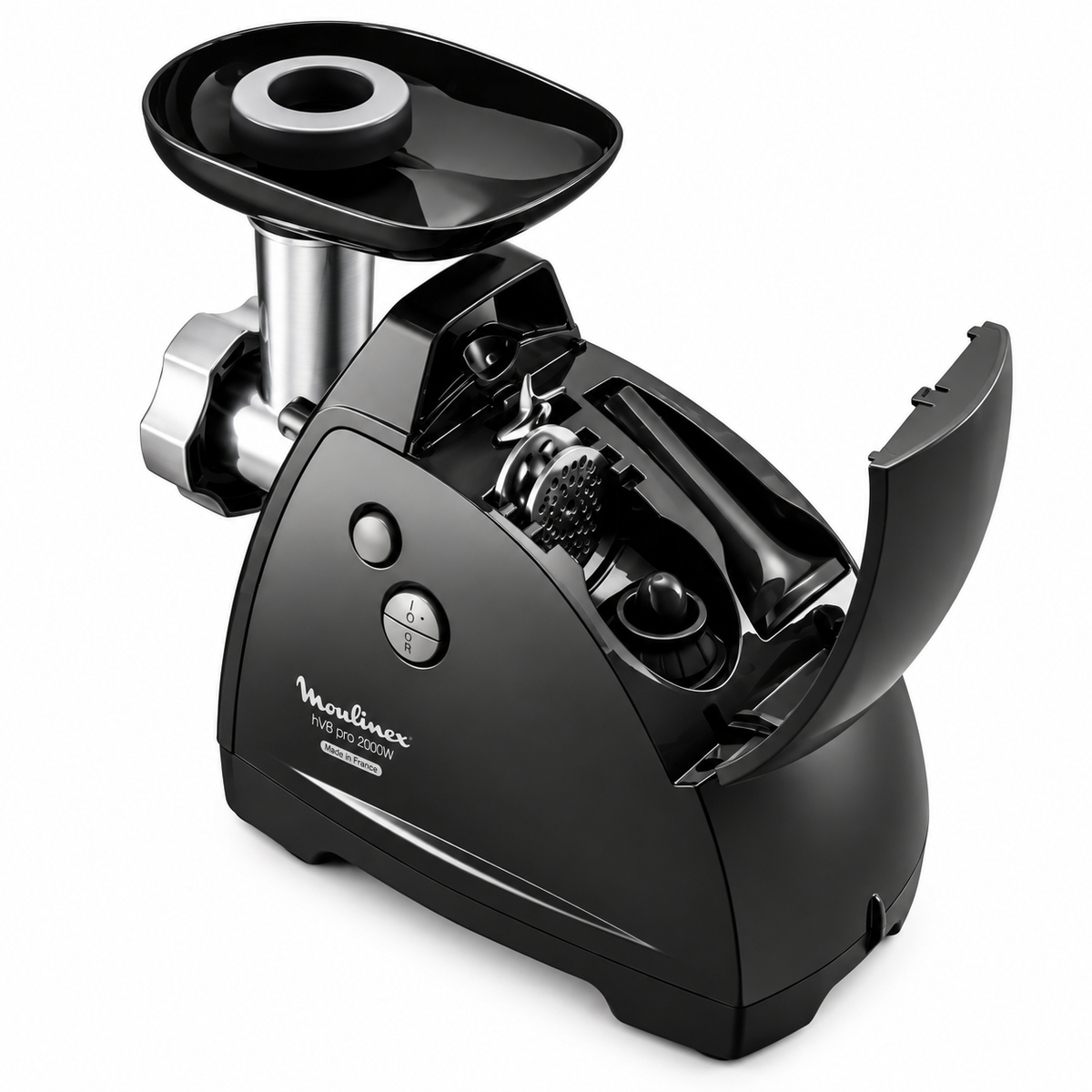 MOULINEX Meat Mincer | HV8 Plus 4IN1 Meat Grinder | 2000 Watts | Black | Stainless Steel |  | ME682827