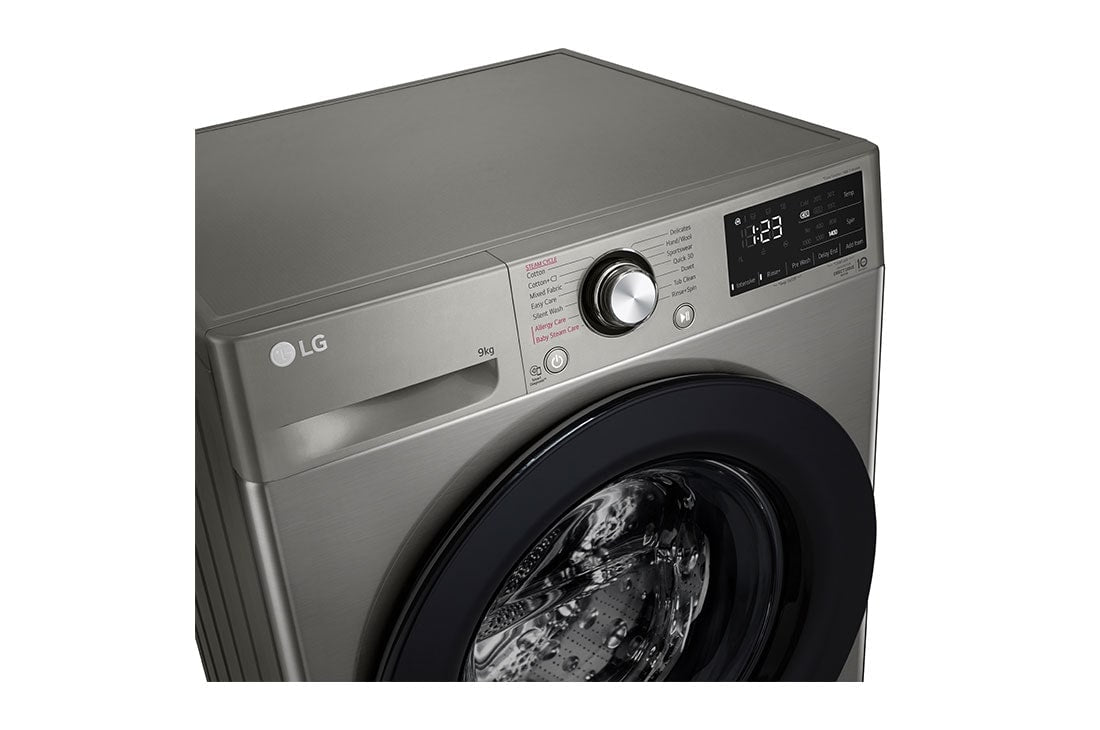 LG W ashing Machine 9kg F4R6VYGCP Silver