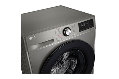 LG W ashing Machine 9kg F4R6VYGCP Silver