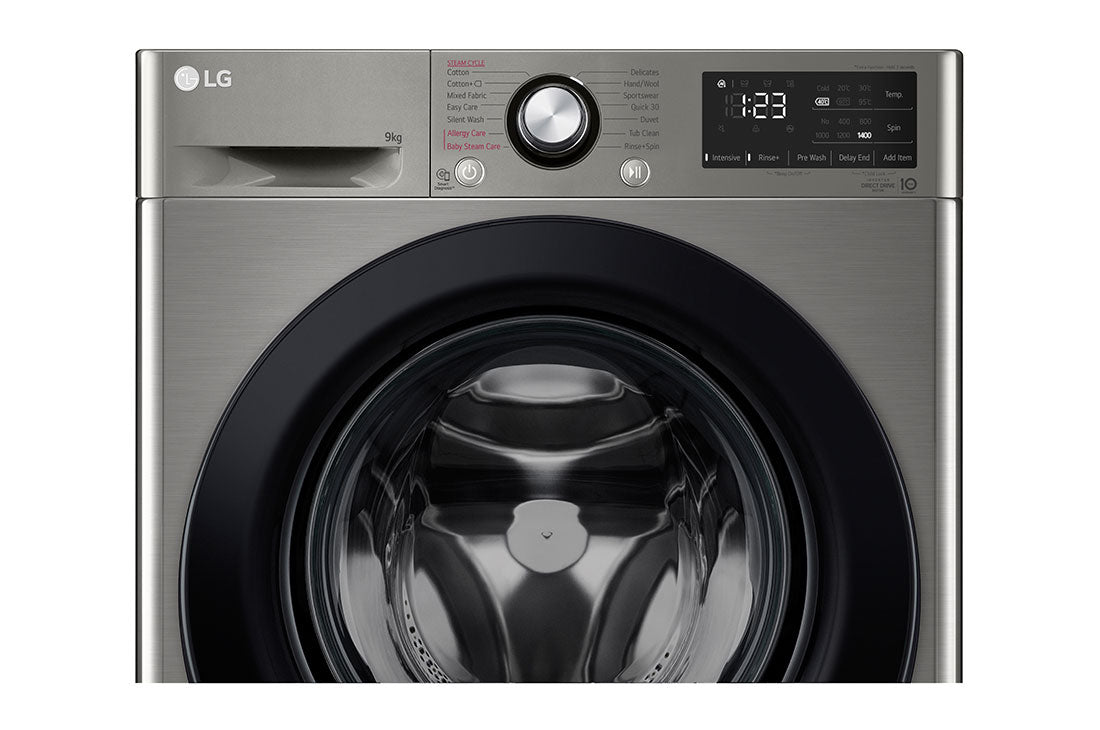 LG W ashing Machine 9kg F4R6VYGCP Silver