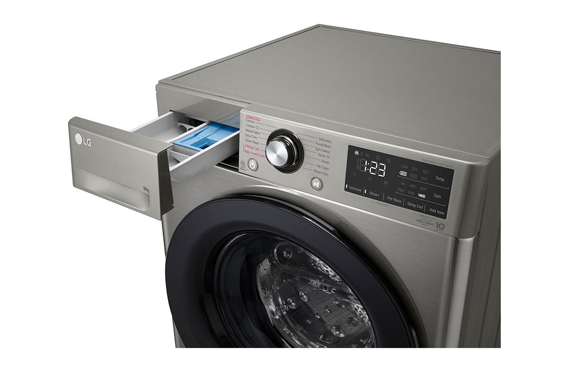 LG W ashing Machine 9kg F4R6VYGCP Silver