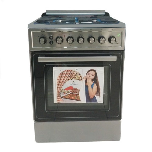 LUXELL GAS 4 BURNERS LF55GG40 50*55 INOX