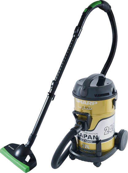 SHARP ECCA2422 2400W Bagless Vacuum Cleaner – Powerful Home Cleaning for Floors & Carpets