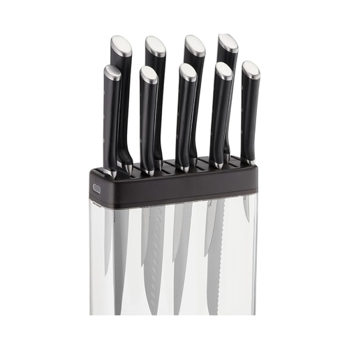 Tefal Ingenio Premium Knife Block with Integrated Knife Sharpener (Knives Sold Separately), Ice Force K2350204