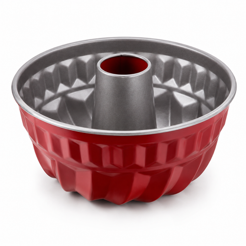 Tefal  J1640214 Delibake Kugelhopf Steel Baking Mould 22cm, Red