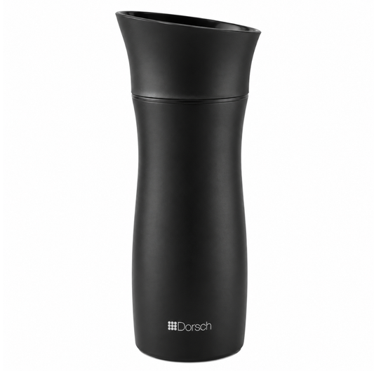 DORSCH Black Metal Mug 300ml with Double Wall Insulation