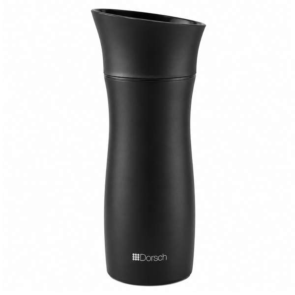 DORSCH Black Metal Mug  with Double Wall Insulation DH-02860
