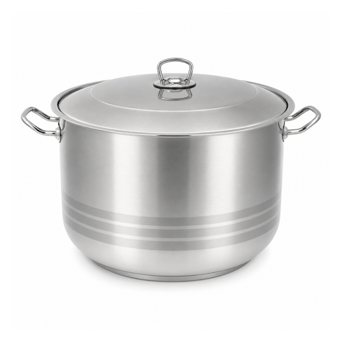 HASCEVHER steel pot, 38litres, 38cm - silver