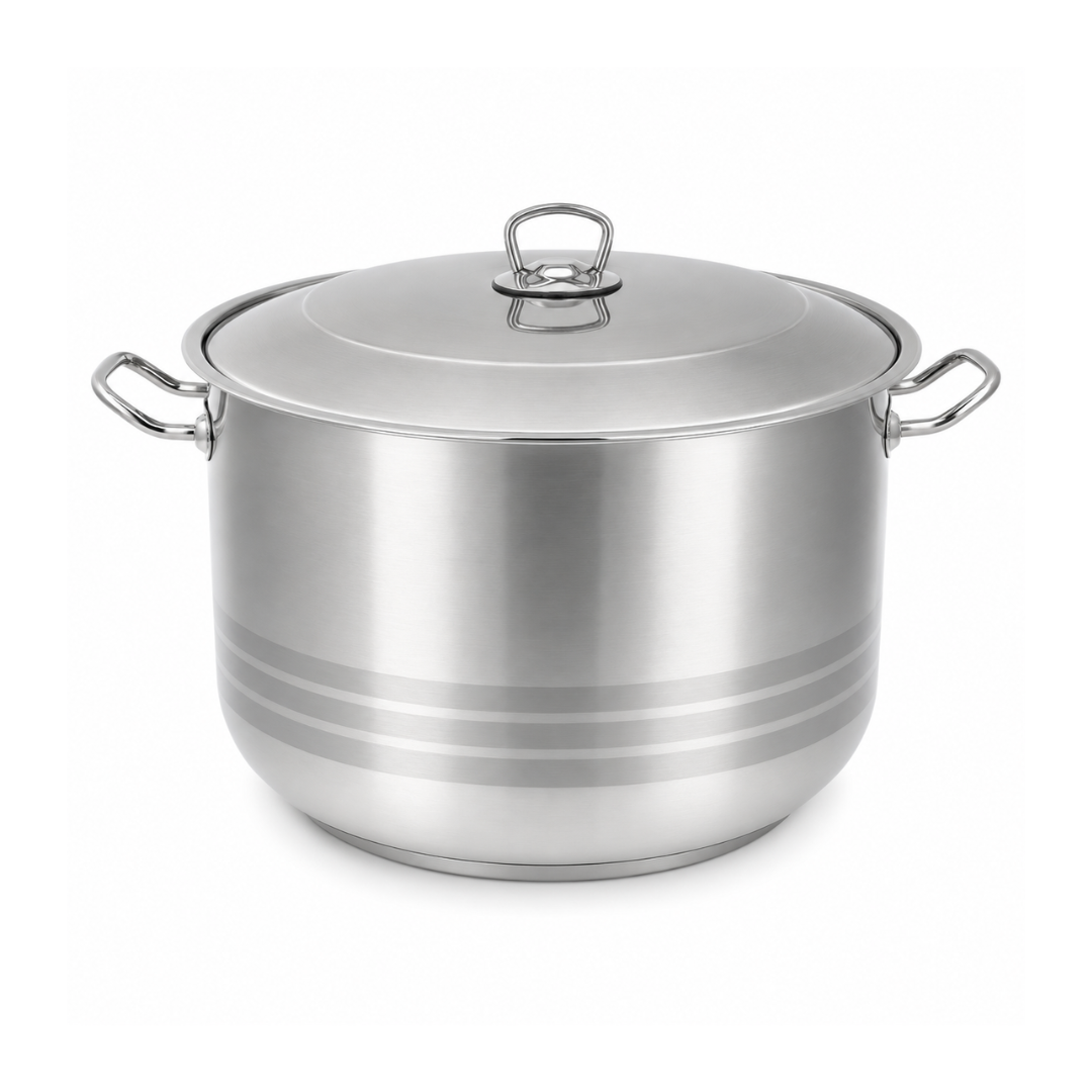 HASCEVHER steel pot, 36litres, 36cm - silver