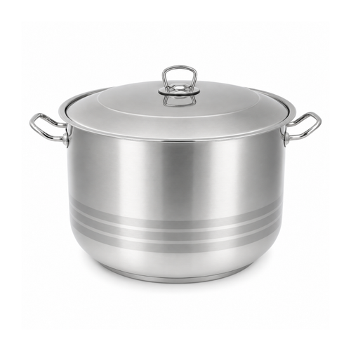 HASCEVHER steel pot, 36litres, 36cm - silver