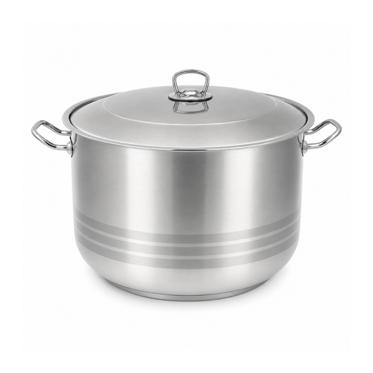 HASCEVHER steel pot, 36litres, 36cm - silver