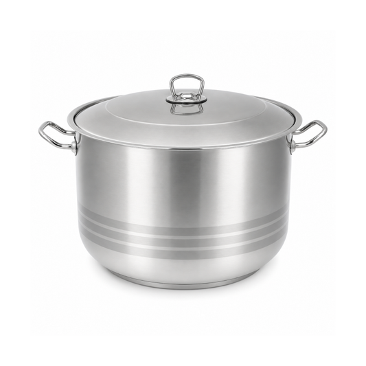 HASCEVHER steel pot, 34litres, 34cm - silver