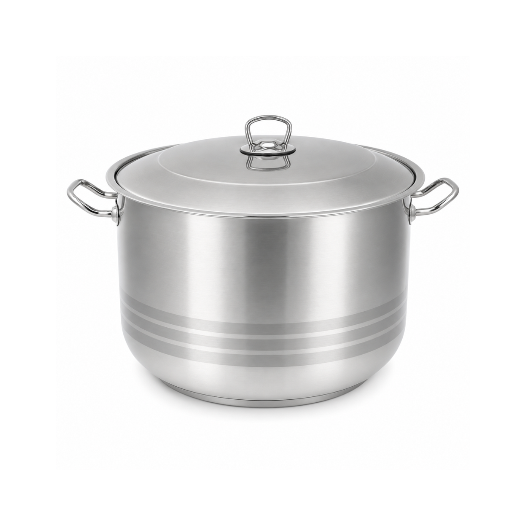 HASCEVHER steel pot, 32litres, 32cm - silver