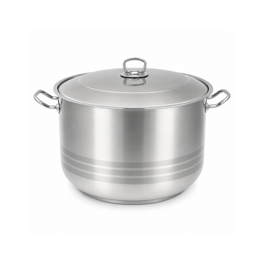 HASCEVHER steel pot, 32litres, 32cm - silver