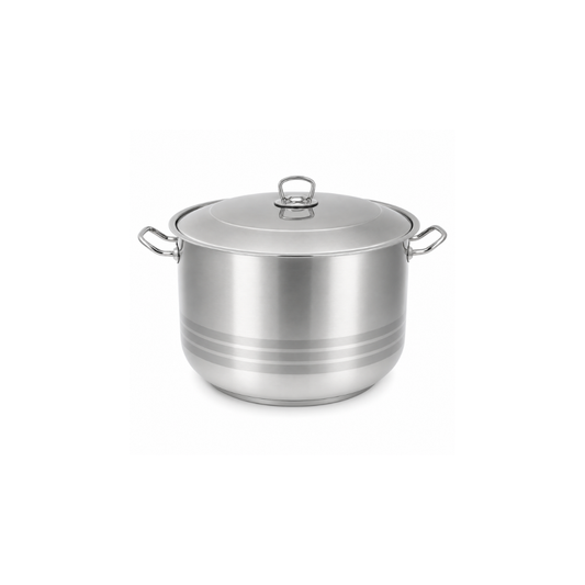 HASCEVHER steel pot, 22 litres, 22cm - silver