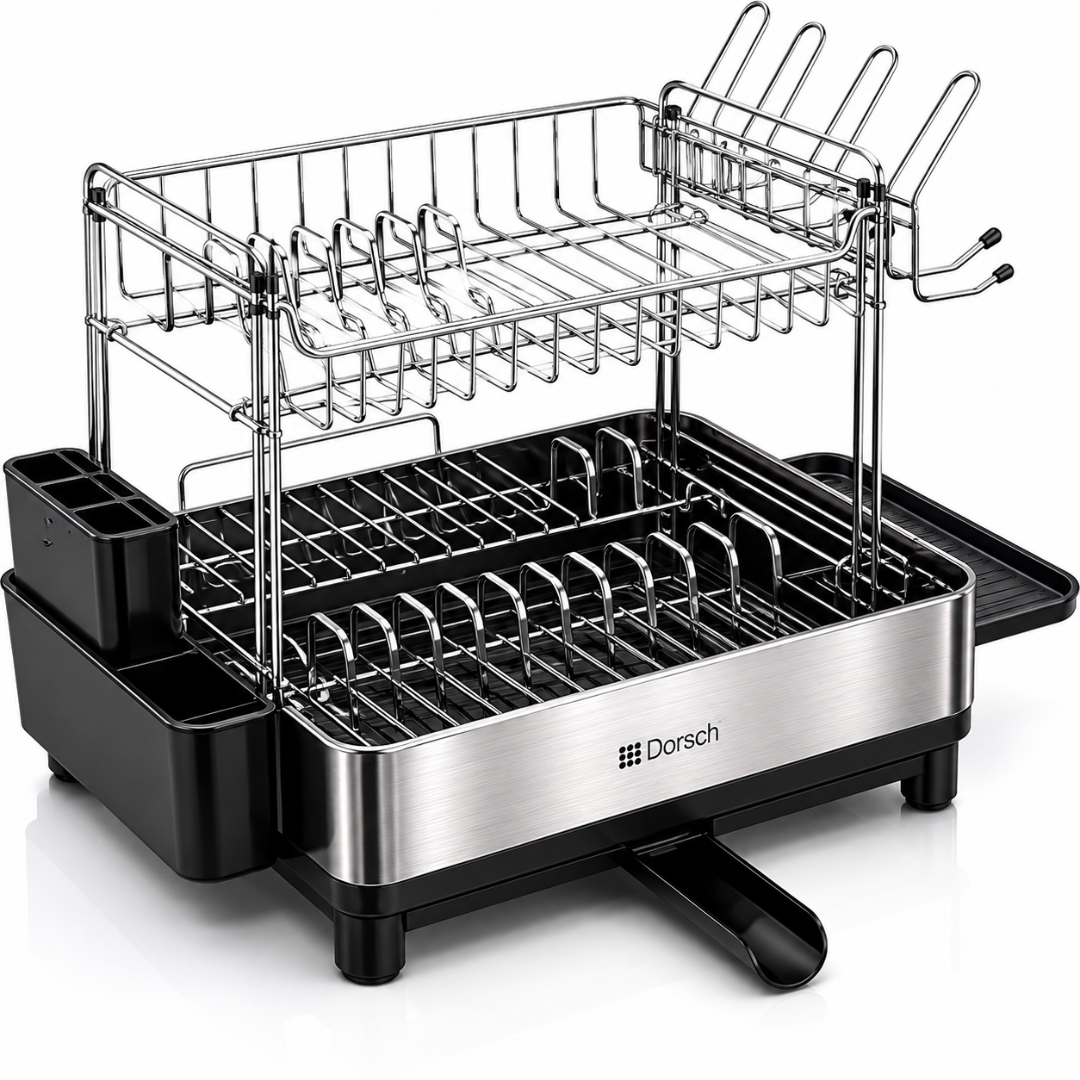 Dorsch Dish Rack Aluminum - 2-Tier | DH-04682