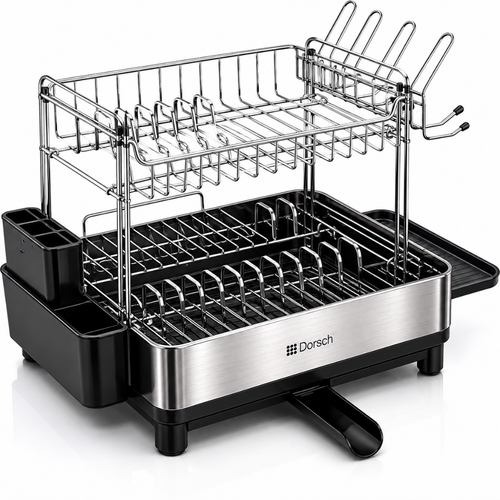 Dorsch Dish Rack Aluminum - 2-Tier | DH-04682