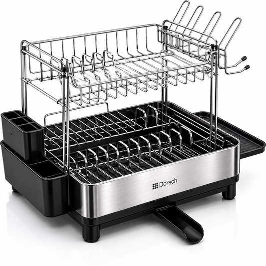 Dorsch Dish Rack Aluminum - 2-Tier | DH-04682