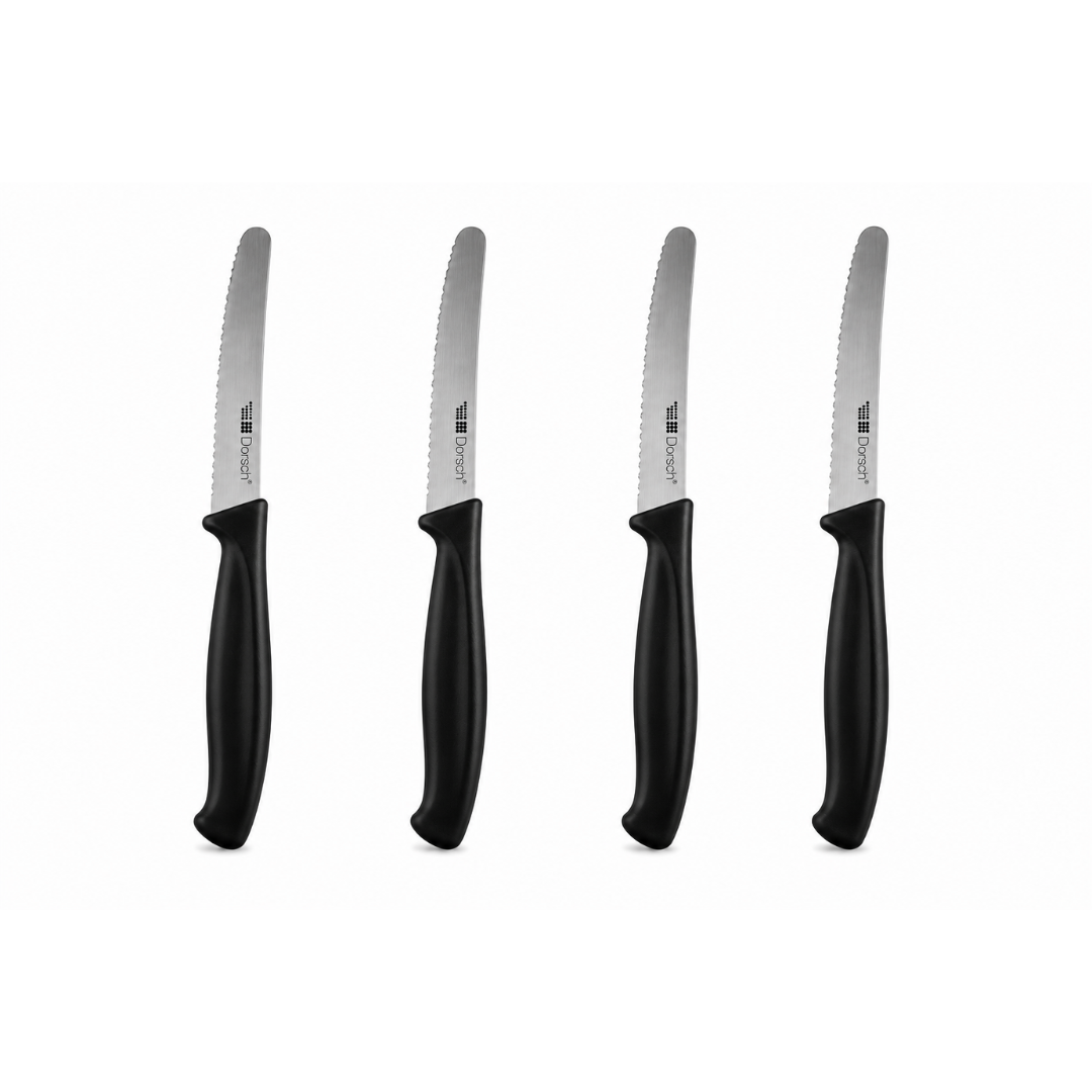 Dorsch  Steak Knife Set 4-Piece German Steel Black DH-04645