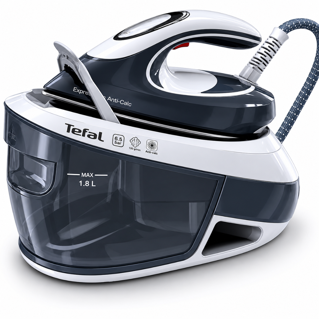 Tefal SV8020 Express Airglide  Steam Generator Iron – 2800W / White & Grey