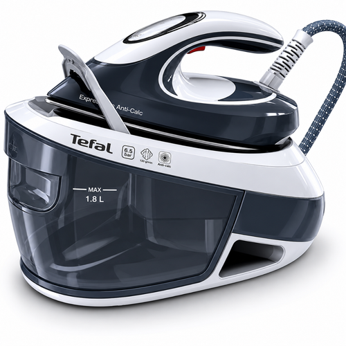 Tefal SV8020 Express Airglide  Steam Generator Iron – 2800W / White & Grey
