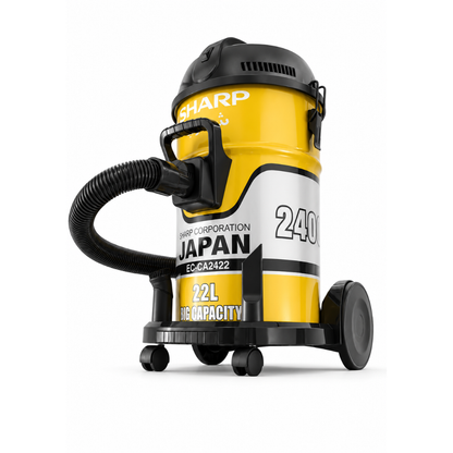 SHARP ECCA2422 2400W Bagless Vacuum Cleaner – Powerful Home Cleaning for Floors & Carpets