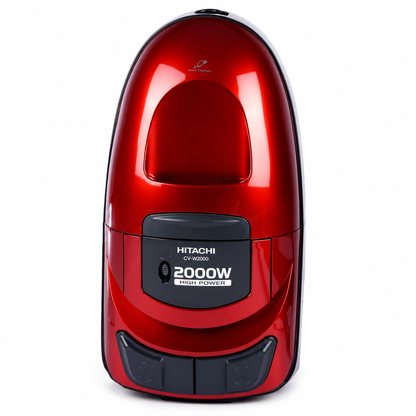 Hitachi flat vacuum cleaner - 6.5 liter capacity - 2000 watts - red color