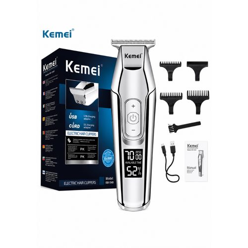 KEMEI Hair Trimmer With Adjustable LCD