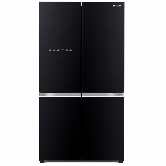 HITACHI REFRIGERATOR RW-B720VK GBK H:184*W:90*D:72 -GLASS BLACK -4 DOOR