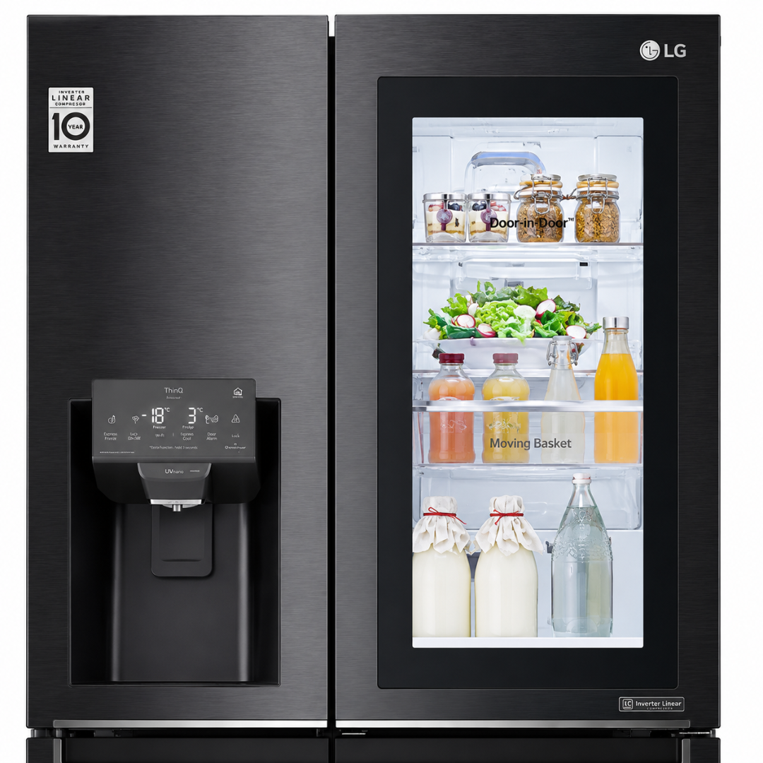 LG REFRIGERATOR  GC-X334DFBB H:179.2*W:91.4*D:91.8 - DOOR IN DOOR - STAINLESS STEEL
