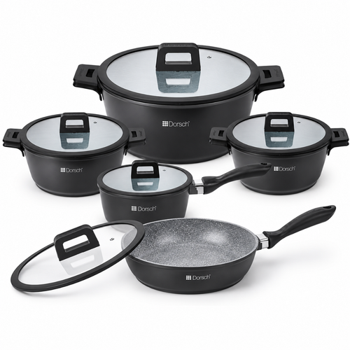 DORSCH Lifetime Ceramic Cookware Set – 10 pcs