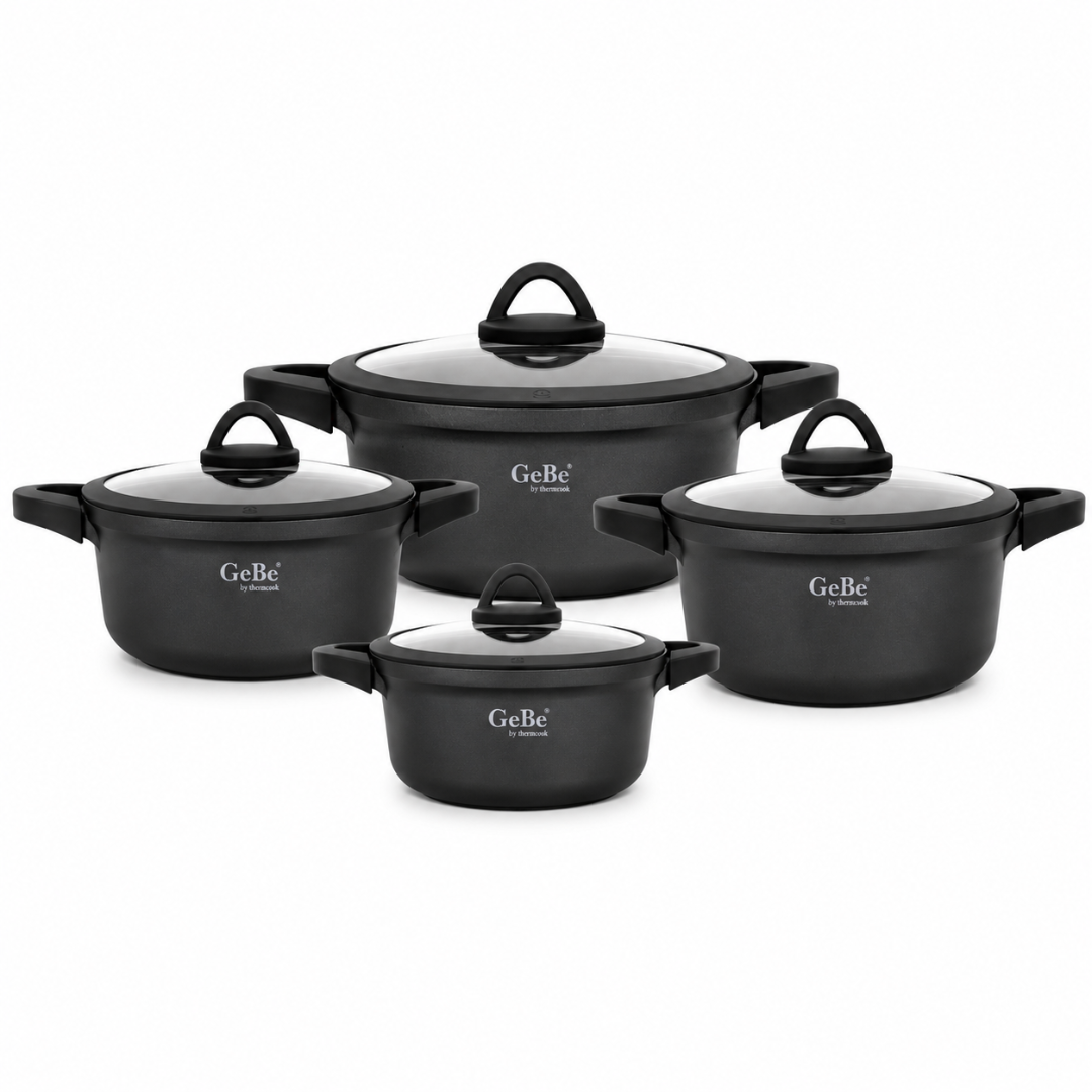 Venus 4-Pots Cookware Set BLACK / GRAY