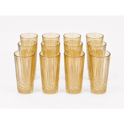Elegant Amber Drinking Glass