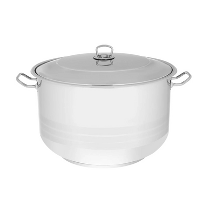HASCEVHER steel pot, 28 litres, 28cm - silver